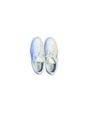 Puma Mayze All White Platform Sneakers